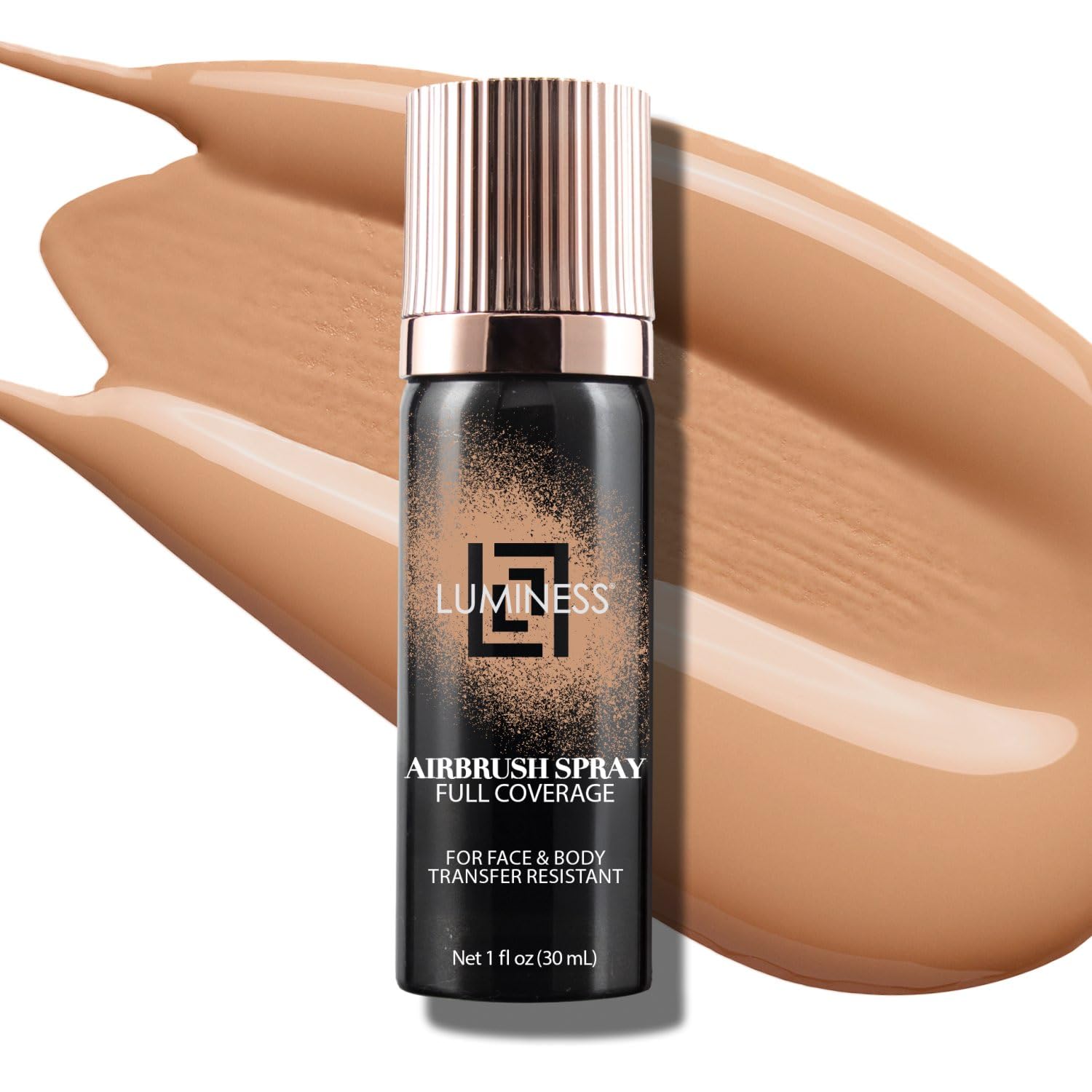 LUMINESS Airbrush Body Coverage – Tattoo Cover Up Foundation (Water-Resistant, Long-Wear, Warm)