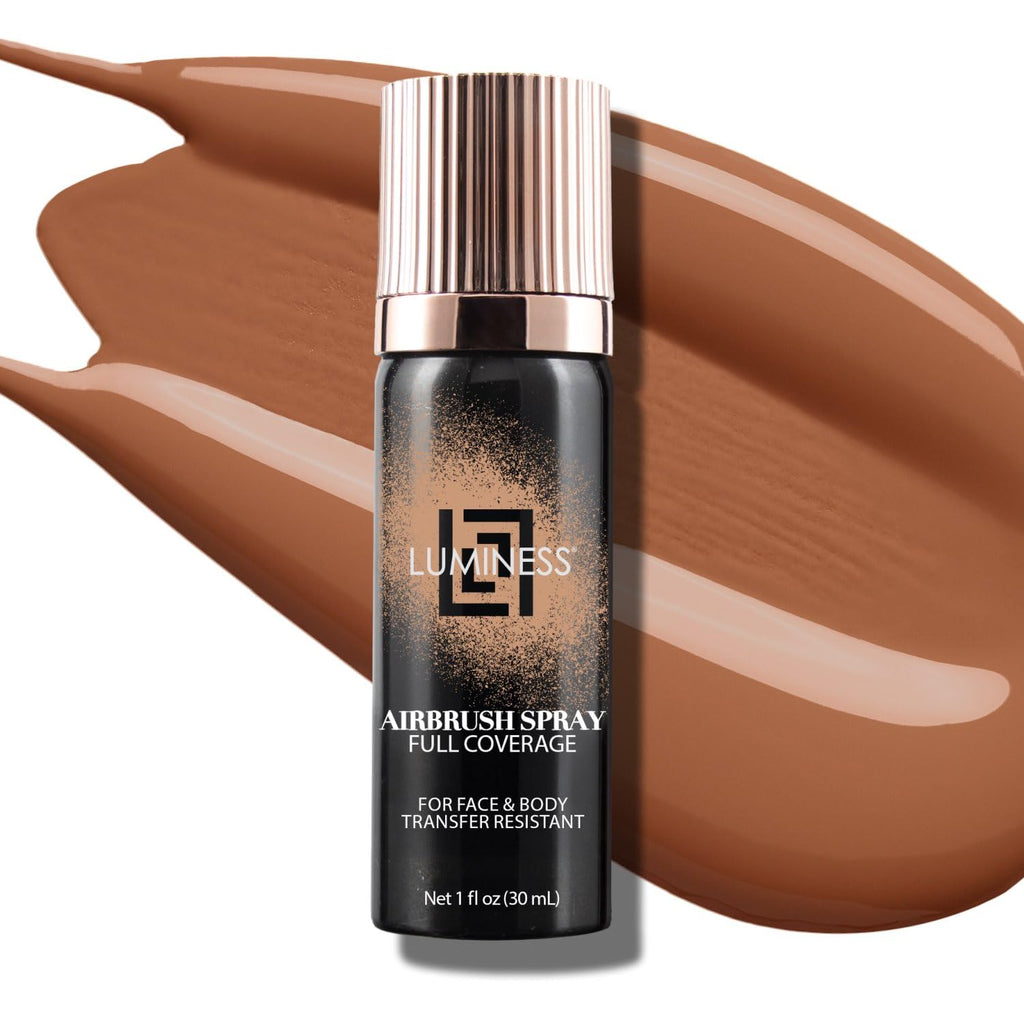LUMINESS Airbrush Body Coverage - Full Coverage Foundation for Face & Body (Light Deep) | Water-Resistant