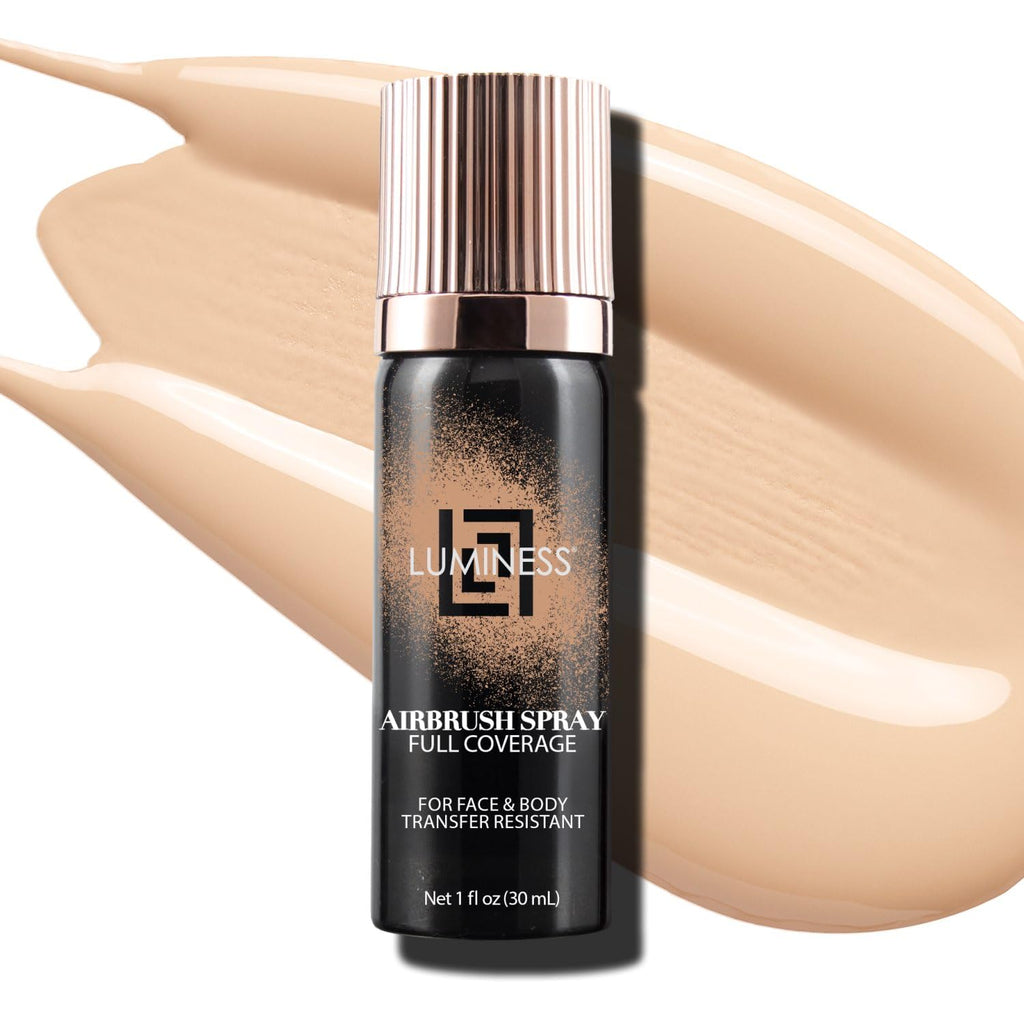 LUMINESS Airbrush Body Coverage Foundation – Light Fair | Water-Resistant & Long-Wear