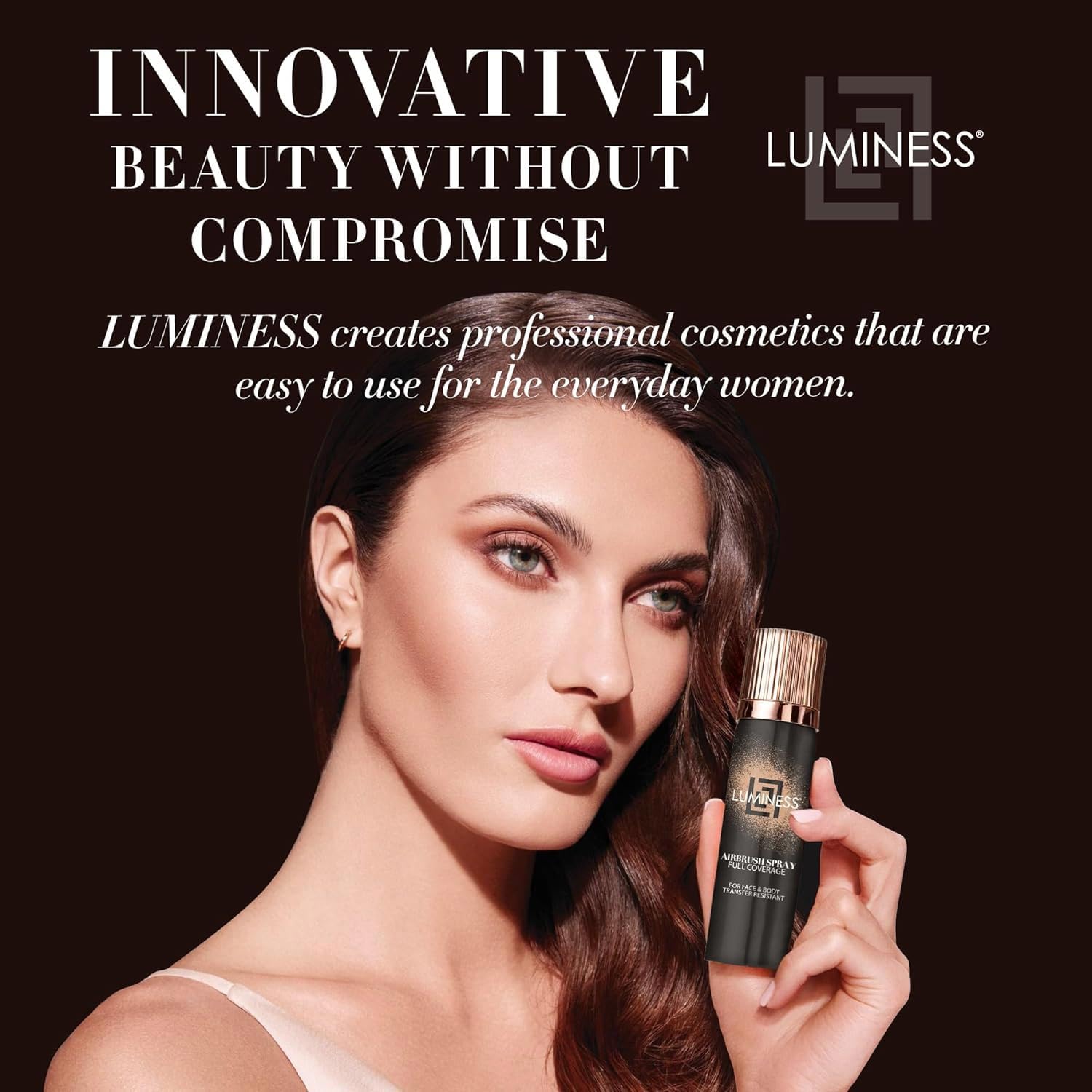 LUMINESS Airbrush Body Coverage Foundation – Light Fair | Water-Resistant & Long-Wear
