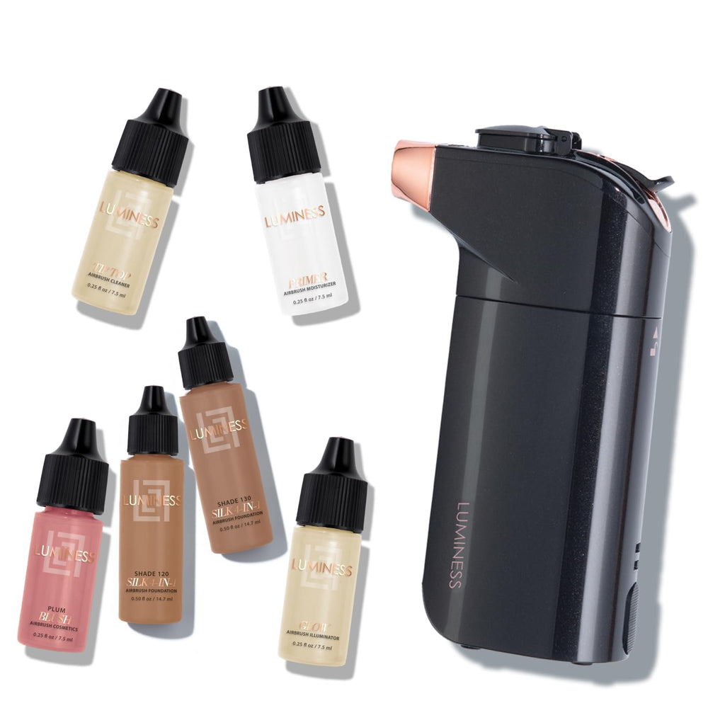 Luminess Breeze Duo Airbrush Makeup System - Deep Coverage 9-Piece Kit