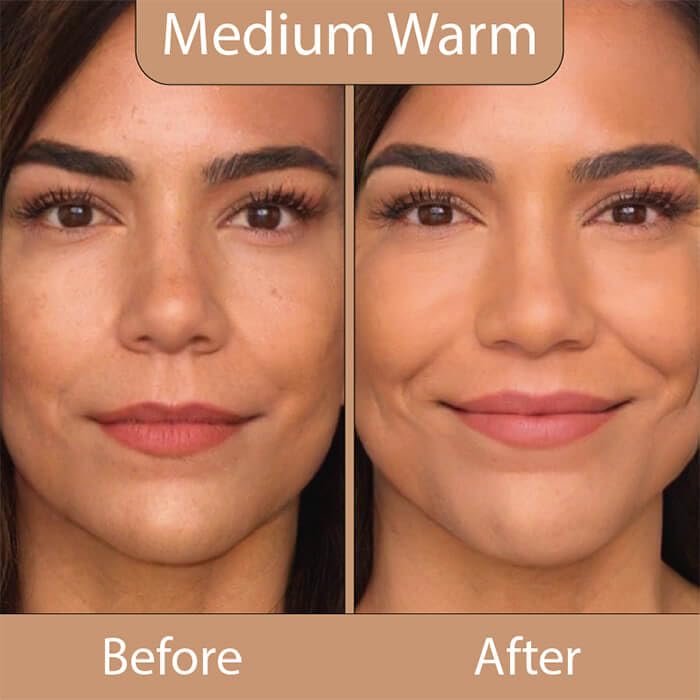 LUMINESS Silk Airbrush Spray Foundation 3-Piece Kit – Medium Warm, Buildable Coverage, Hydration, Humidity-Resistant