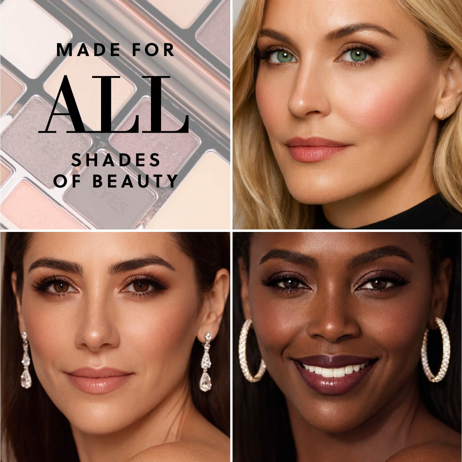 LUMINESS Face Time Essentials Palette – All-in-One Makeup Kit with 6 Eyeshadows, Bronzer, Blush, Highlighter & Powder