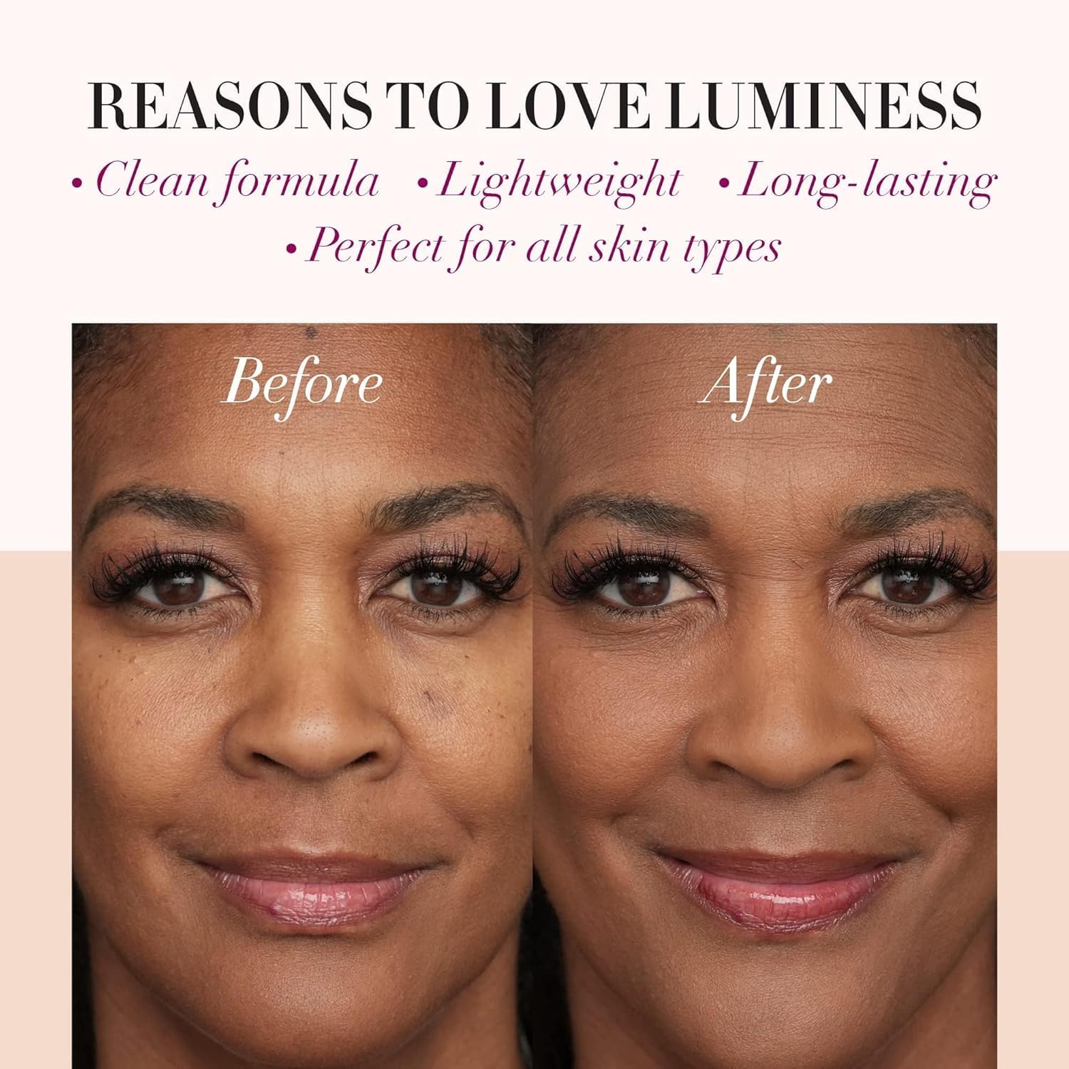 LUMINESS Silk Airbrush Spray Foundation – Buildable Coverage, Hydration & Anti-Aging (050 Medium Warm)