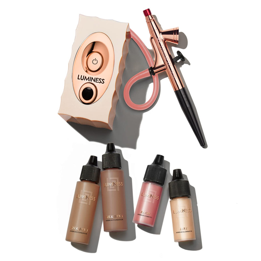 LUMINESS ICON PRO Airbrush System with Deep Starter Kit — Deep Coverage, Easy, Long-Lasting Makeup