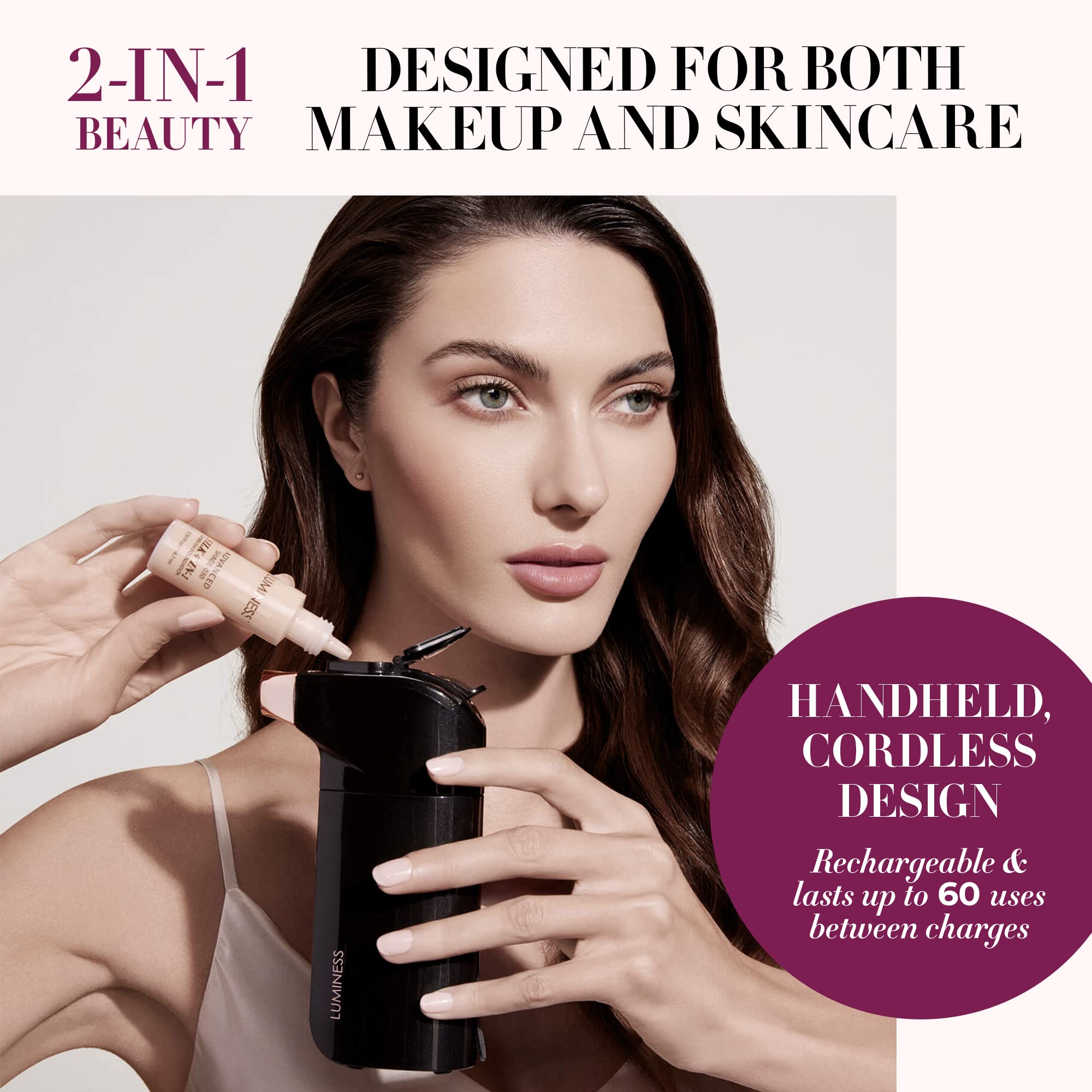 Luminess Breeze Duo Airbrush Makeup System - Deep Coverage 9-Piece Kit