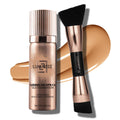 LUMINESS Silk Airbrush Foundation 2-PC Kit | Buildable Coverage, Hydration & Humidity Resistance | Medium
