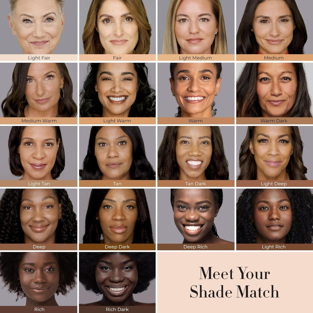 LUMINESS Silk Airbrush Foundation 2-PC Kit | Buildable Coverage, Hydration & Humidity Resistance | Medium