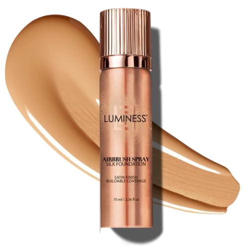 LUMINESS Silk Airbrush Spray Foundation – Full Coverage Hydration (Shade Medium)