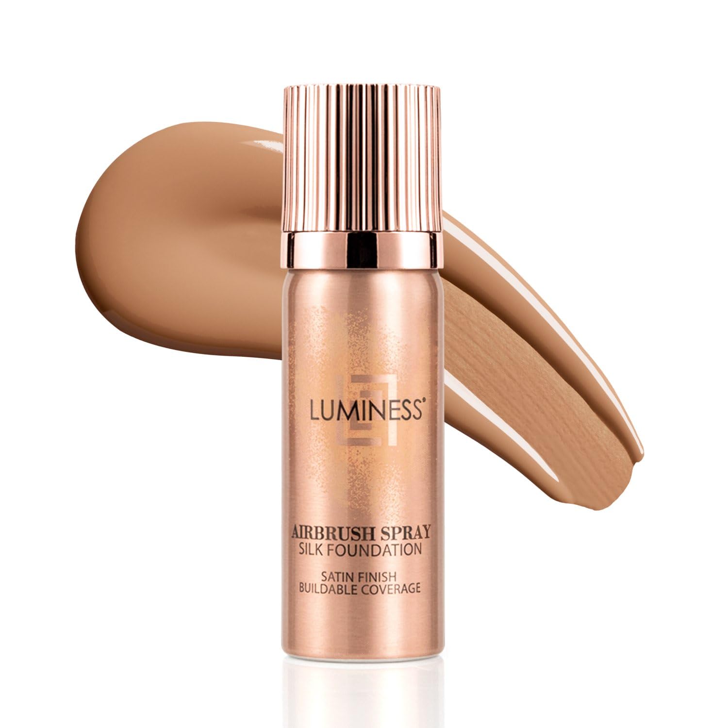 LUMINESS Silk Airbrush Spray Foundation 070-Warm | Buildable Coverage, Hydration & Long-Lasting Wear