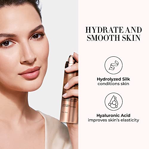 LUMINESS Silk Airbrush Spray Foundation – Full Coverage Hydration (Shade Medium)