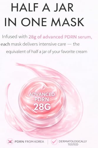 LumiVida Salmon DNA PDRN Jelly Gel Mask – Overnight Firming & Hydration (4 Pack) | K-Beauty with Niacinamide & Peptides