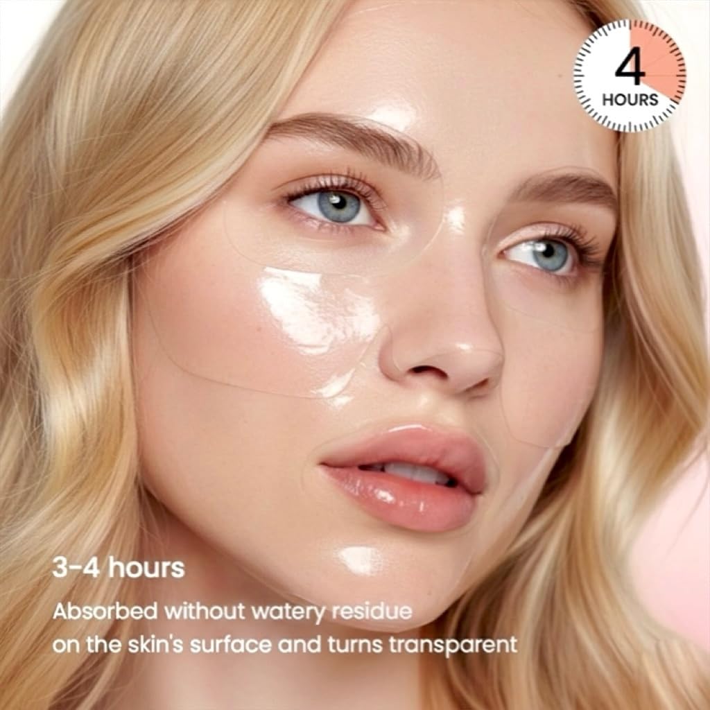 LumiVida Salmon DNA PDRN Jelly Gel Mask – Overnight Firming & Hydration (4 Pack) | K-Beauty with Niacinamide & Peptides