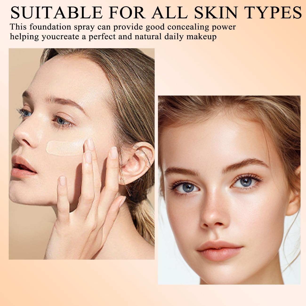 Lumiyou Airbrush Makeup Foundation Spray | Flawless Buildable Coverage, Long-Lasting & Breathable (NUDE)