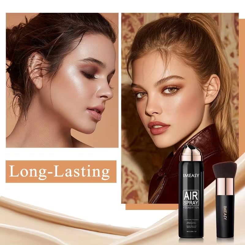 Lumiyou Airbrush Makeup Foundation Spray | Flawless Buildable Coverage, Long-Lasting & Breathable (NUDE)