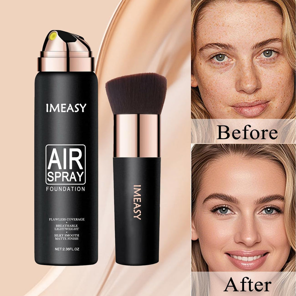 Lumiyou Airbrush Makeup Foundation Spray | Flawless Buildable Coverage, Long-Lasting & Breathable (NUDE)