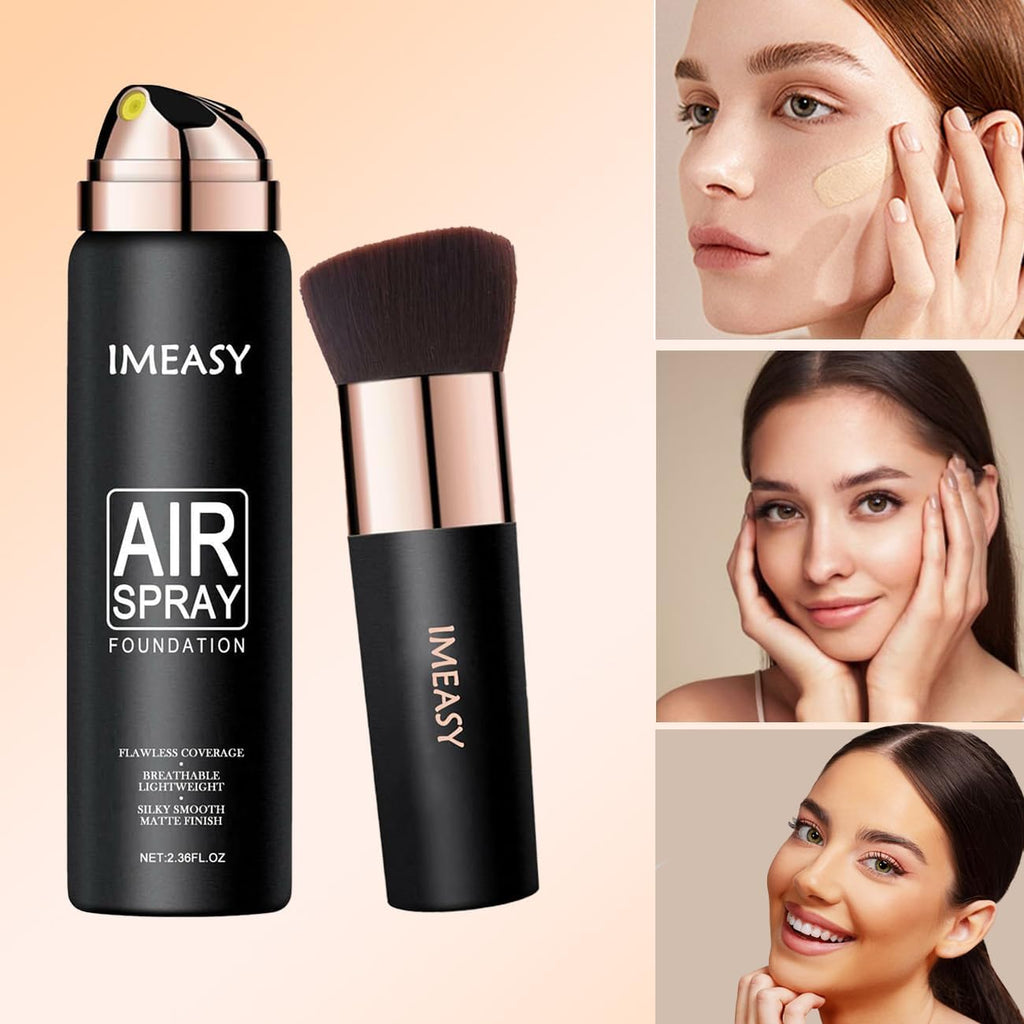 Lumiyou Airbrush Makeup Foundation Spray | Flawless Buildable Coverage, Long-Lasting & Breathable (NUDE)