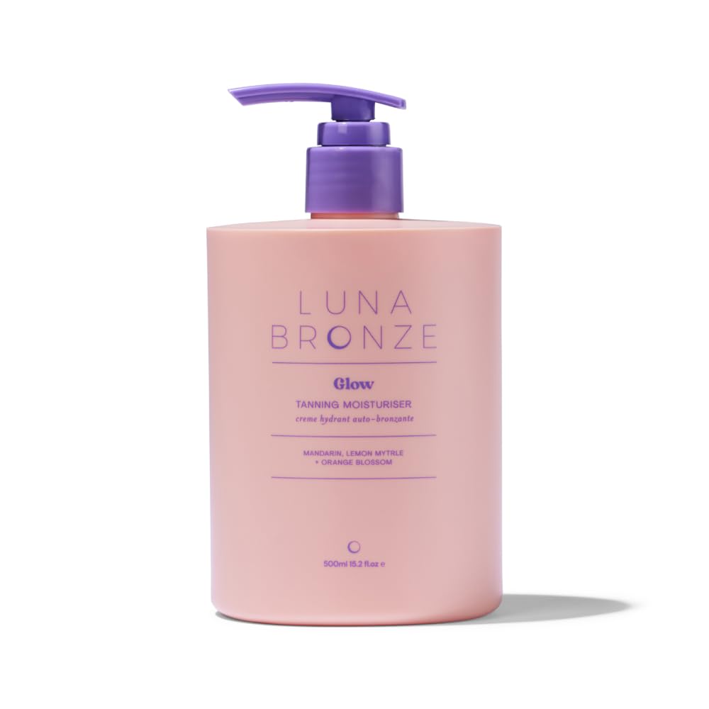 Luna Bronze Glow: Gradual Self-Tanning Moisturizer with Rosehip & Jojoba Oil – Ultra Hydrating, Natural Sunless Tan (15.2 oz)