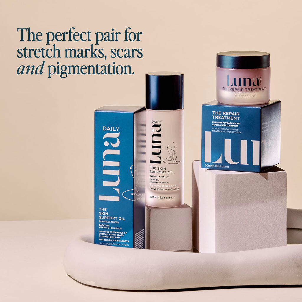 Luna Daily Stretch Mark & Scar Gel | Repair & Hydration with Arnica & Cacay Oil | 50ml