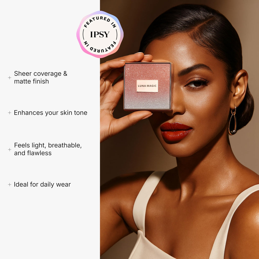 Luna Magic Soft Perfection Foundation Tan 6g – Sheer Coverage & Matte Finish | Vegan & Cruelty-Free IPSY Featured