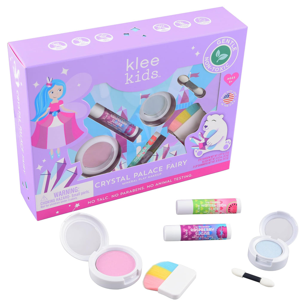 Luna Star Klee Kids Play Makeup Kit – Gentle, Non-Toxic, Made in USA (Crystal Palace Fairy)