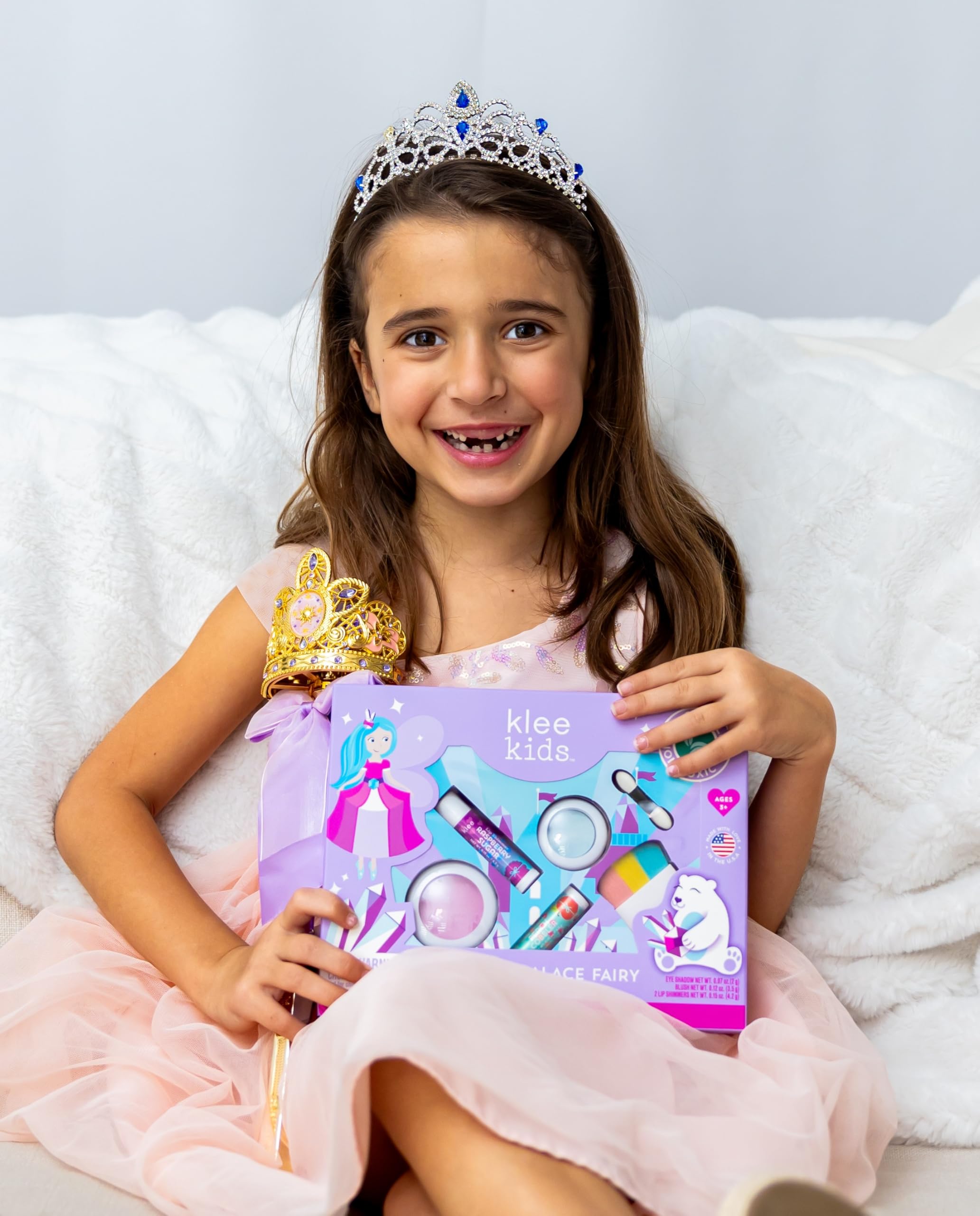 Luna Star Klee Kids Play Makeup Kit – Gentle, Non-Toxic, Made in USA (Crystal Palace Fairy)