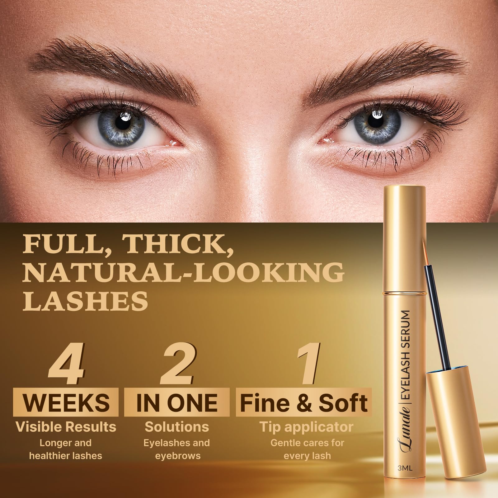 Lunale Eyelash Growth Serum – Advanced Formula for Thicker, Longer Lashes (3ml)