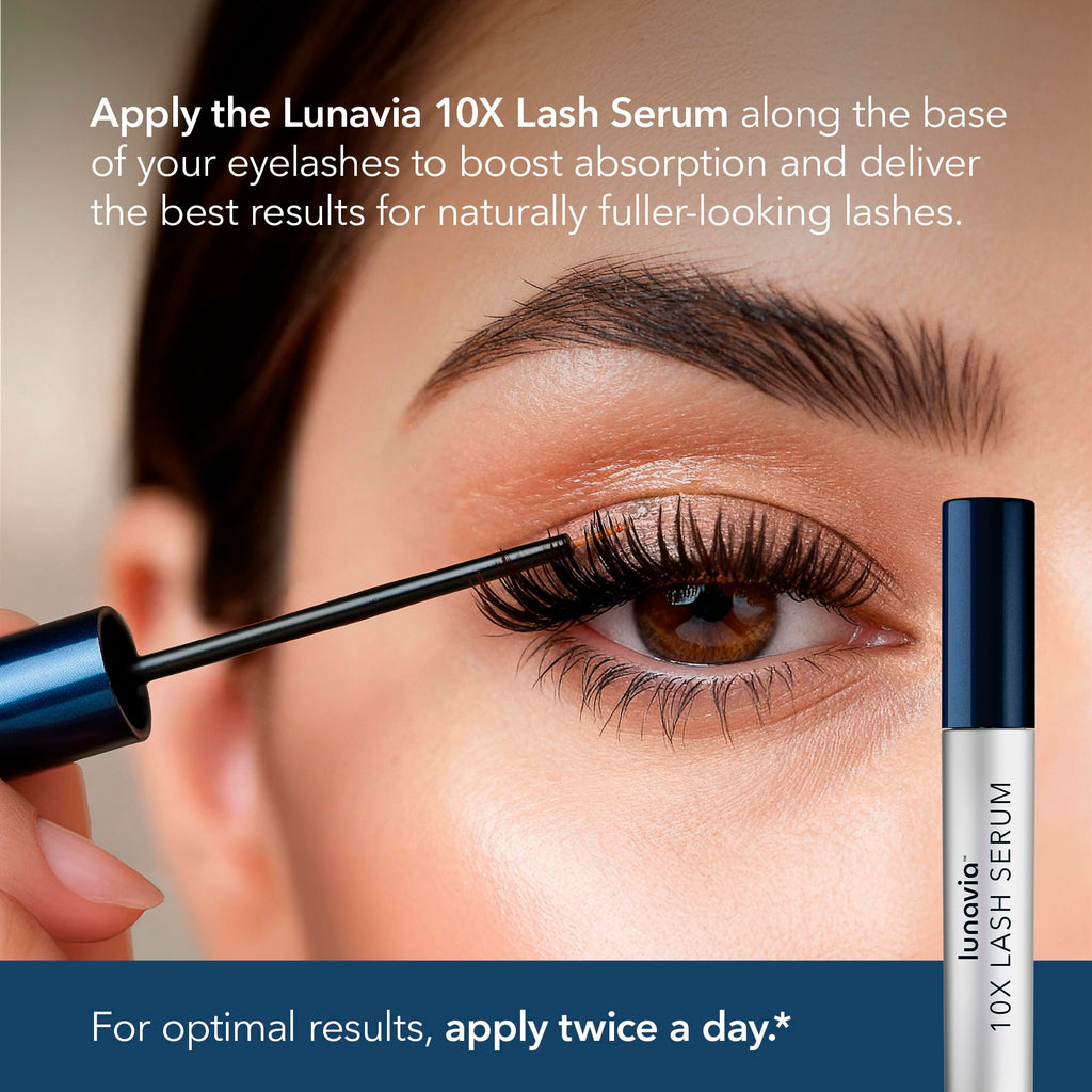 Lunavia 10X Lash Serum – Peptide & Ginseng for Healthier, Defined Lashes