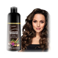 Lunory Dark Brown Hair Dye Shampoo – 3 in 1 Color with Argan Oil & Ginseng, Ammonia & Paraben Free, 500ml