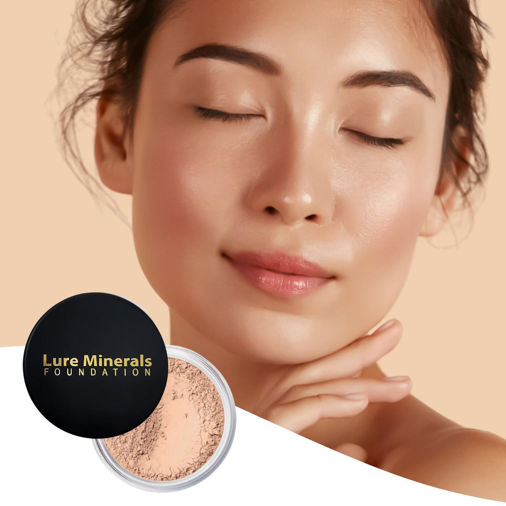Lure Minerals Foundation Loose Powder 8g – Choose Color, Matte Finish