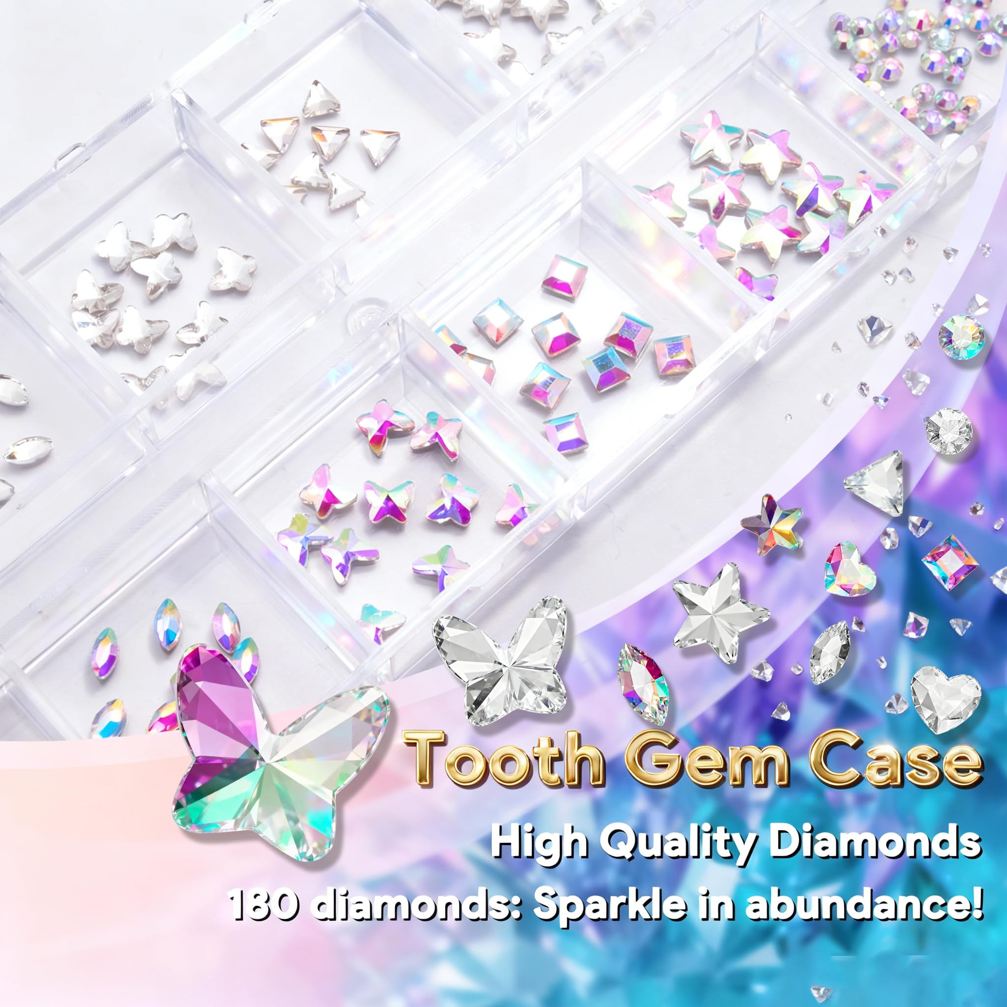 Luretrap Y2K Crystal Tooth Gem Kit – 30 Pieces NTGK-24462