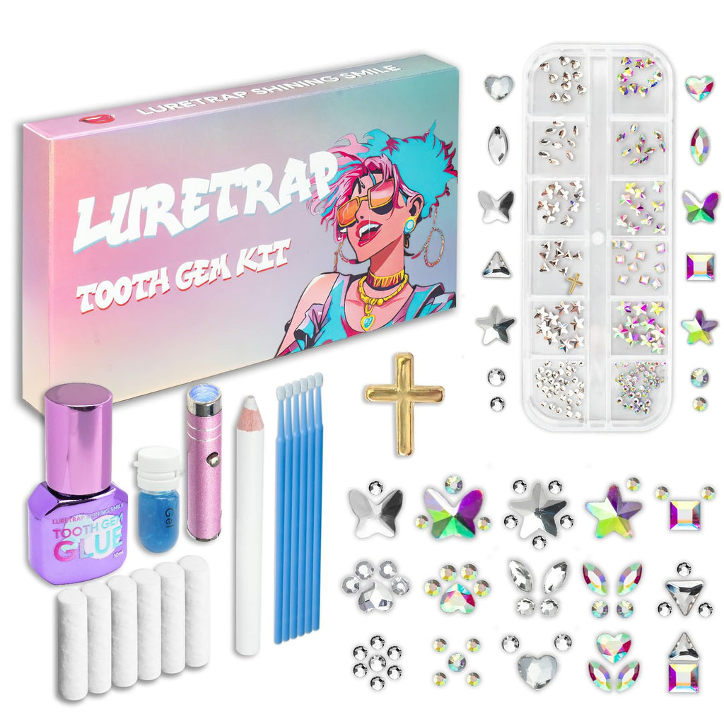 Luretrap Y2K Crystal Tooth Gem Kit – 30 Pieces NTGK-24462