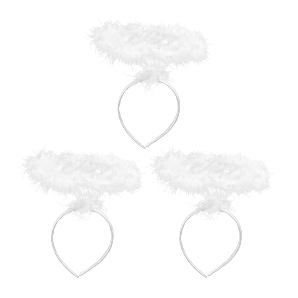 Lurrose 3pcs Angel Headbands White Halo – Halloween Costume Accessories