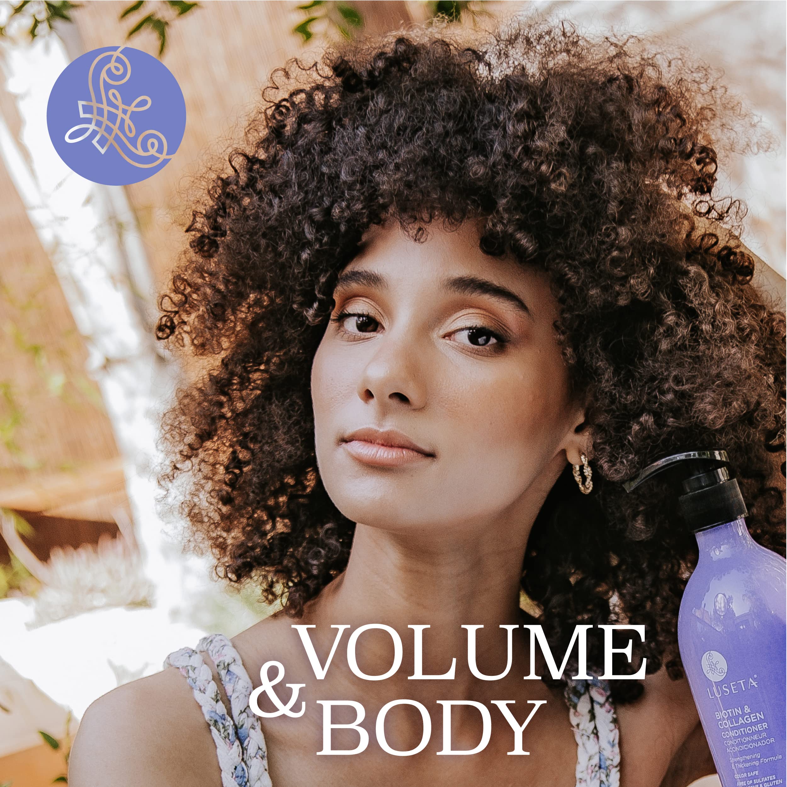 Luseta Biotin & Collagen Conditioner Thickening for Hair - 16.9 oz, Argan Oil, Sulfate & Paraben Free
