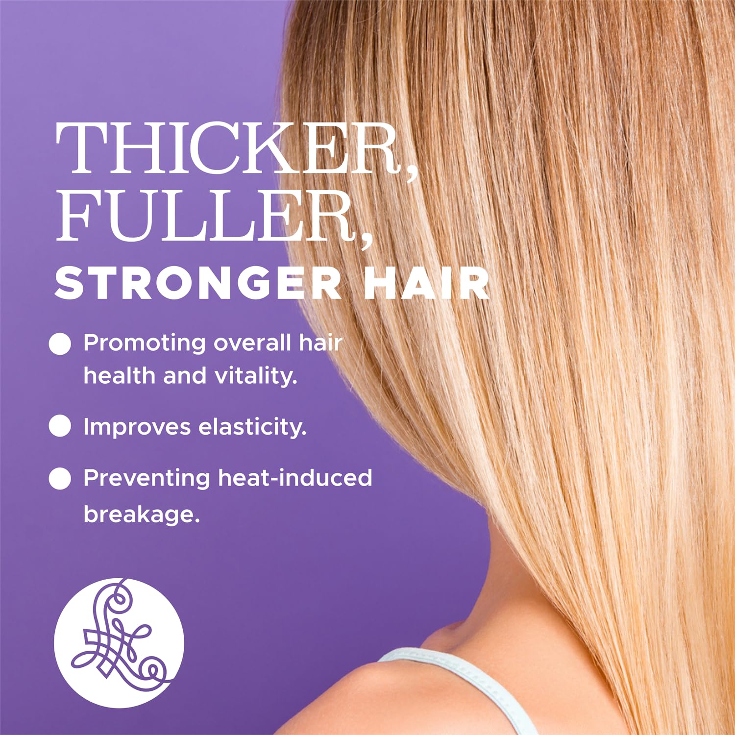 Luseta Biotin & Collagen Heat Protection Spray – 8.5oz | Shield Hair During Heat Styling