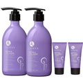 Luseta Biotin Shampoo & Conditioner Set with Argan Oil – Strength, Growth & Thickening (2x16.9 oz + 2x1.01 oz)