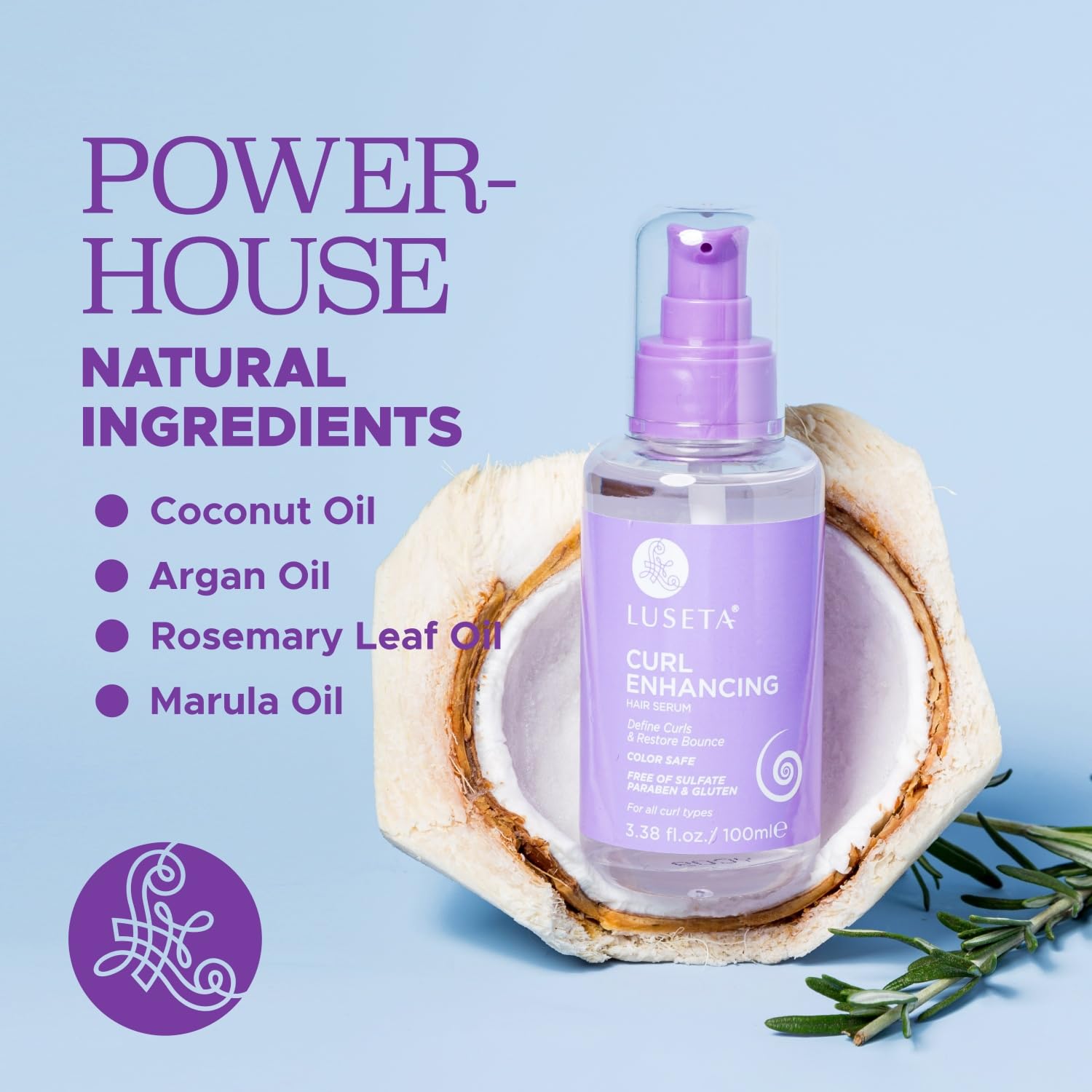 Luseta Curl Enhancing Hair Oil | Define Curl & Restore Bounce | Anti-Frizz