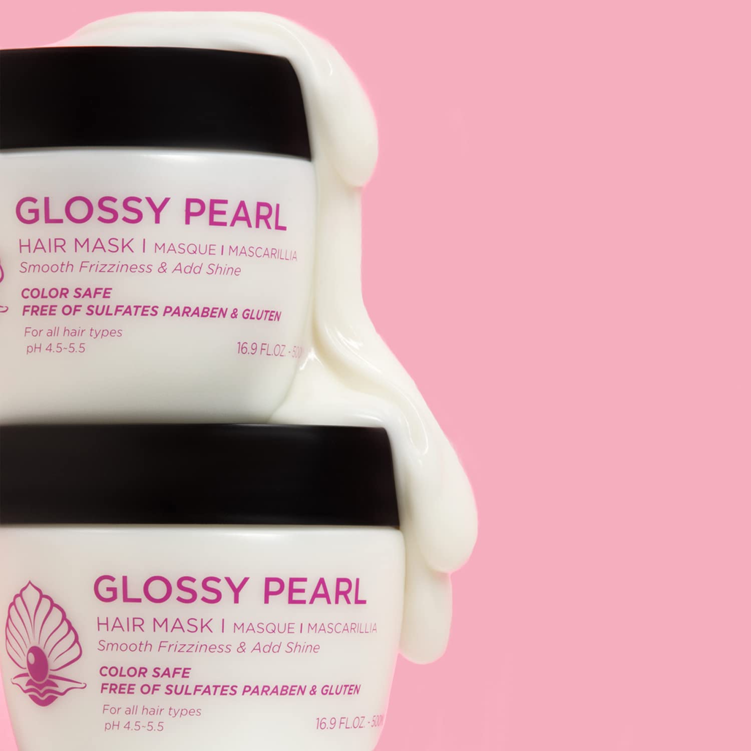 Luseta Glossy Pearl Hair Mask – Smoothing & Hydrating Deep Conditioner for Damaged & Frizzy Hair | Sulfate Free