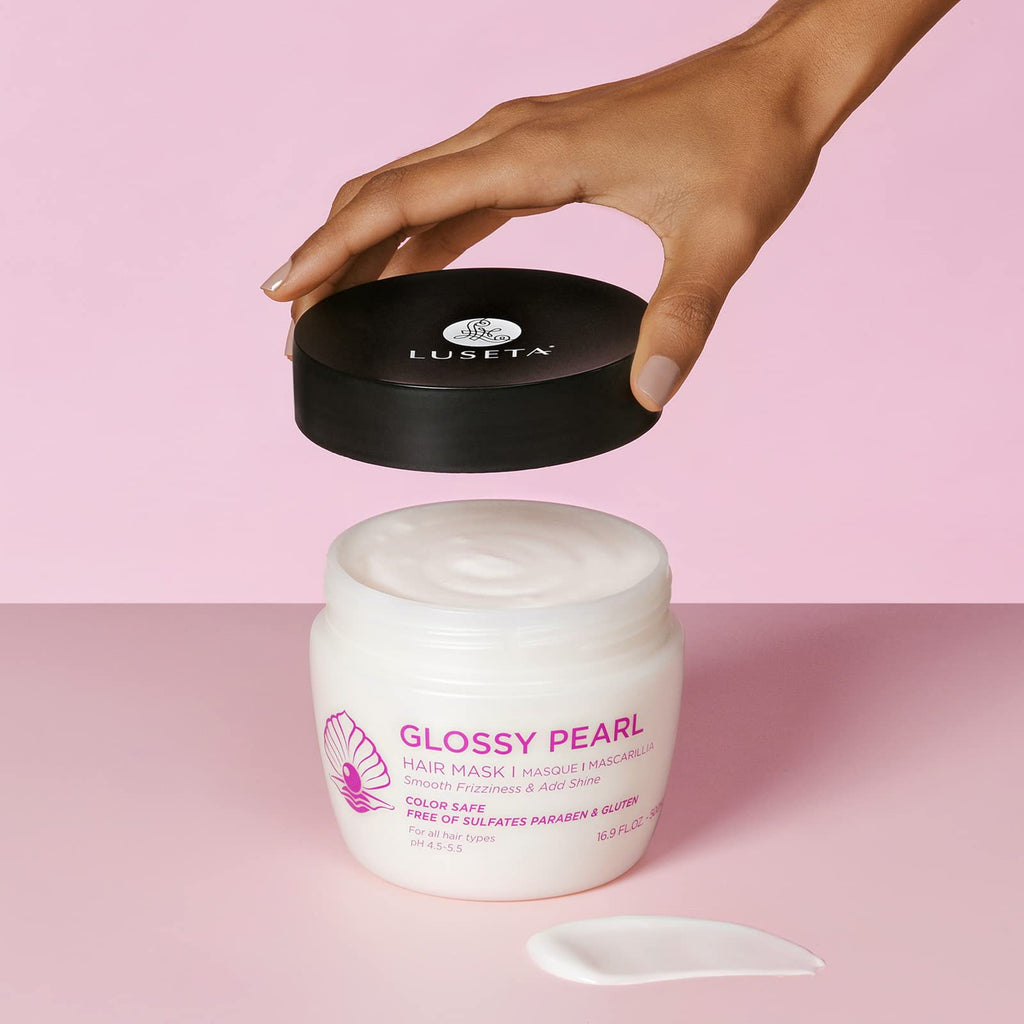 Luseta Glossy Pearl Hair Mask – Smoothing & Hydrating Deep Conditioner for Damaged & Frizzy Hair | Sulfate Free