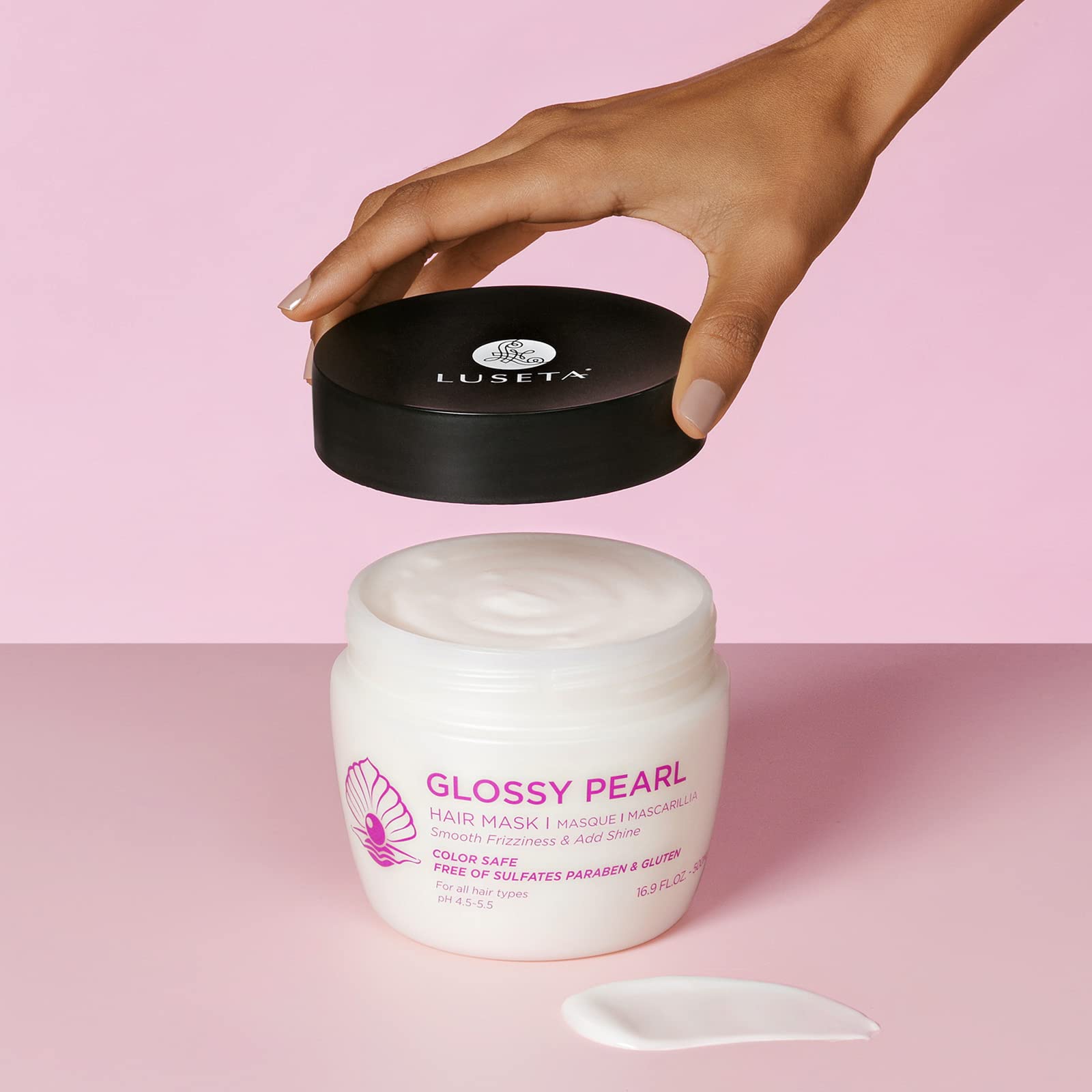 Luseta Glossy Pearl Hair Mask – Smoothing & Hydrating Deep Conditioner for Damaged & Frizzy Hair | Sulfate Free
