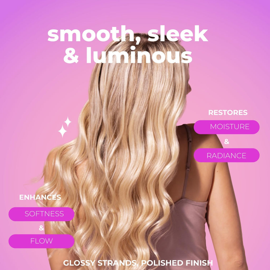 Luseta Glossy Pearl Trio – Smoothing & Hydrating Shampoo, Conditioner & Hair Serum