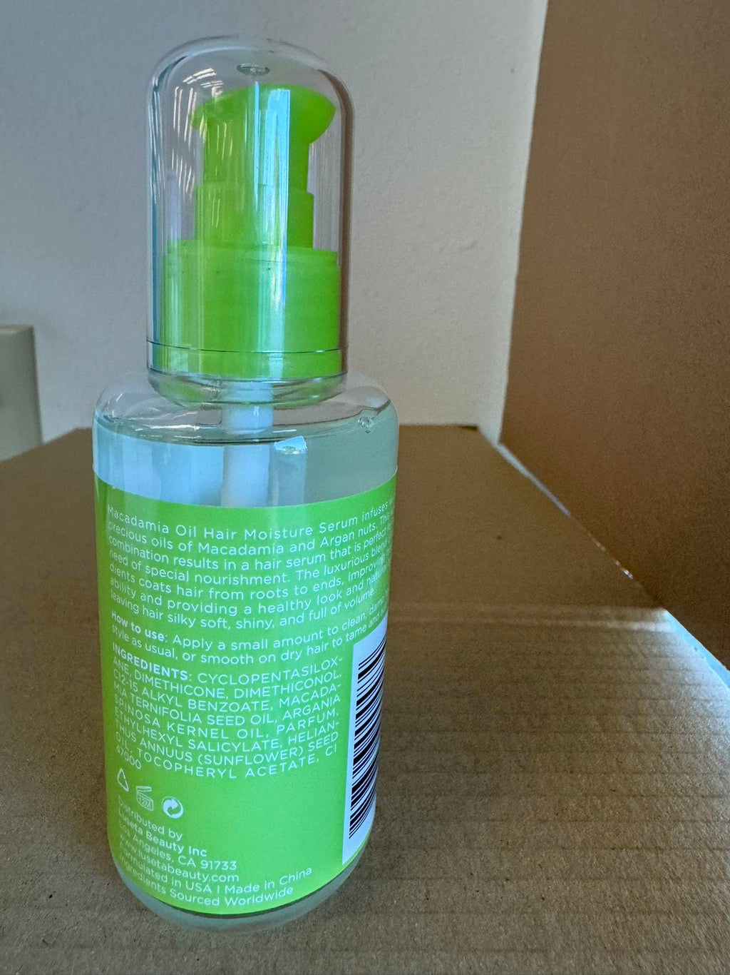 Luseta Macadamia Oil Hair Moisture Serum – Nourishing & Revitalizing for Normal & Dry Hair (3.38oz)