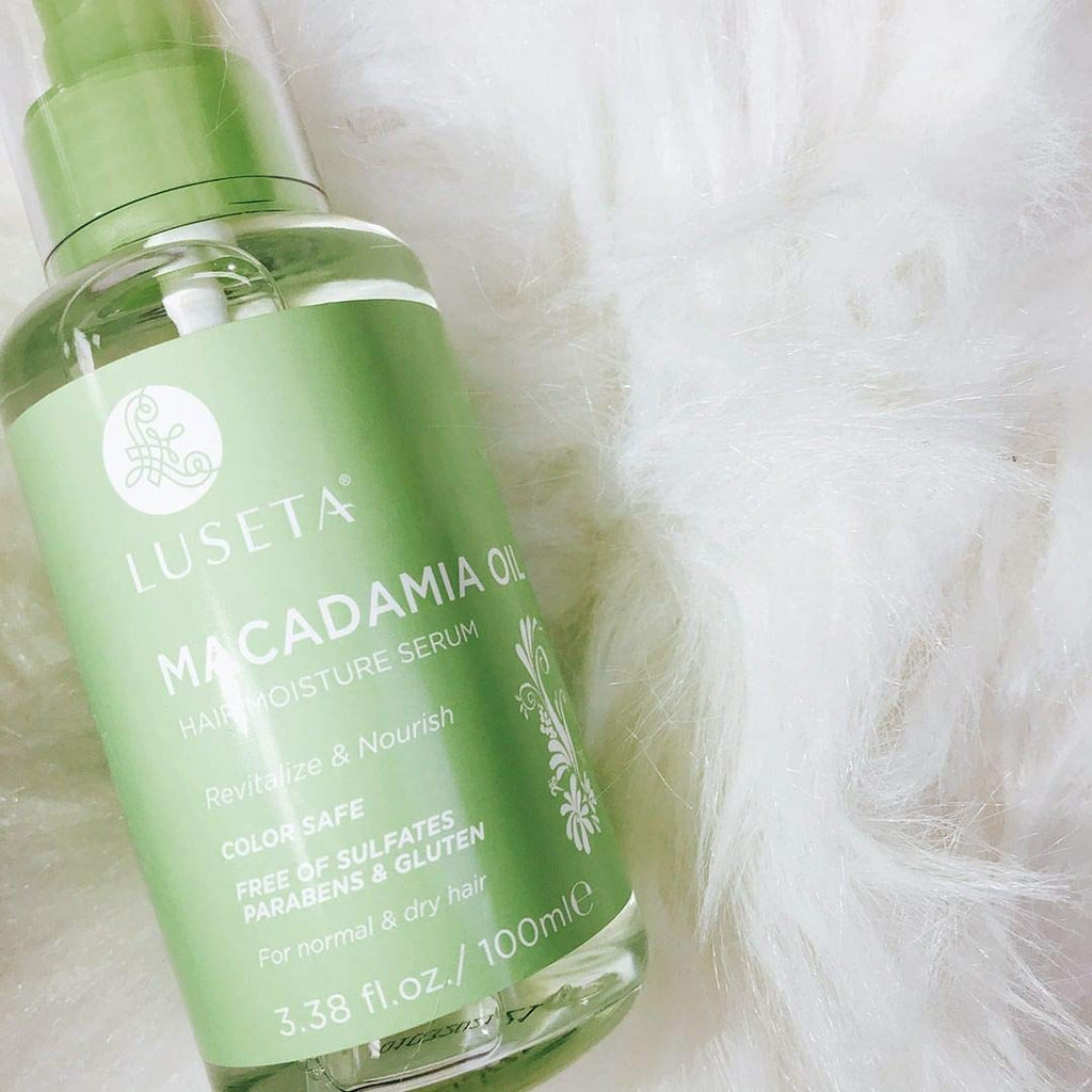 Luseta Macadamia Oil Hair Moisture Serum – Nourishing & Revitalizing for Normal & Dry Hair (3.38oz)