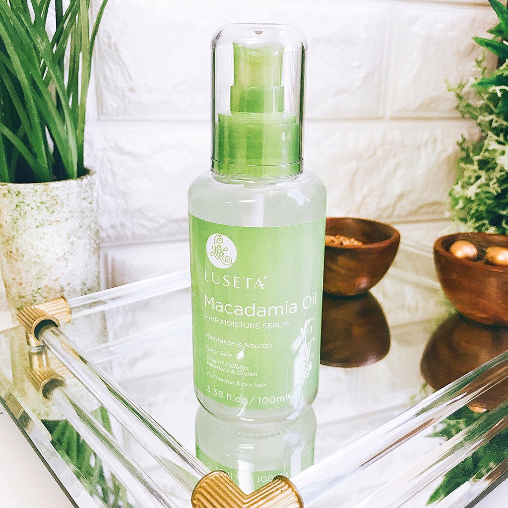 Luseta Macadamia Oil Hair Moisture Serum – Nourishing & Revitalizing for Normal & Dry Hair (3.38oz)
