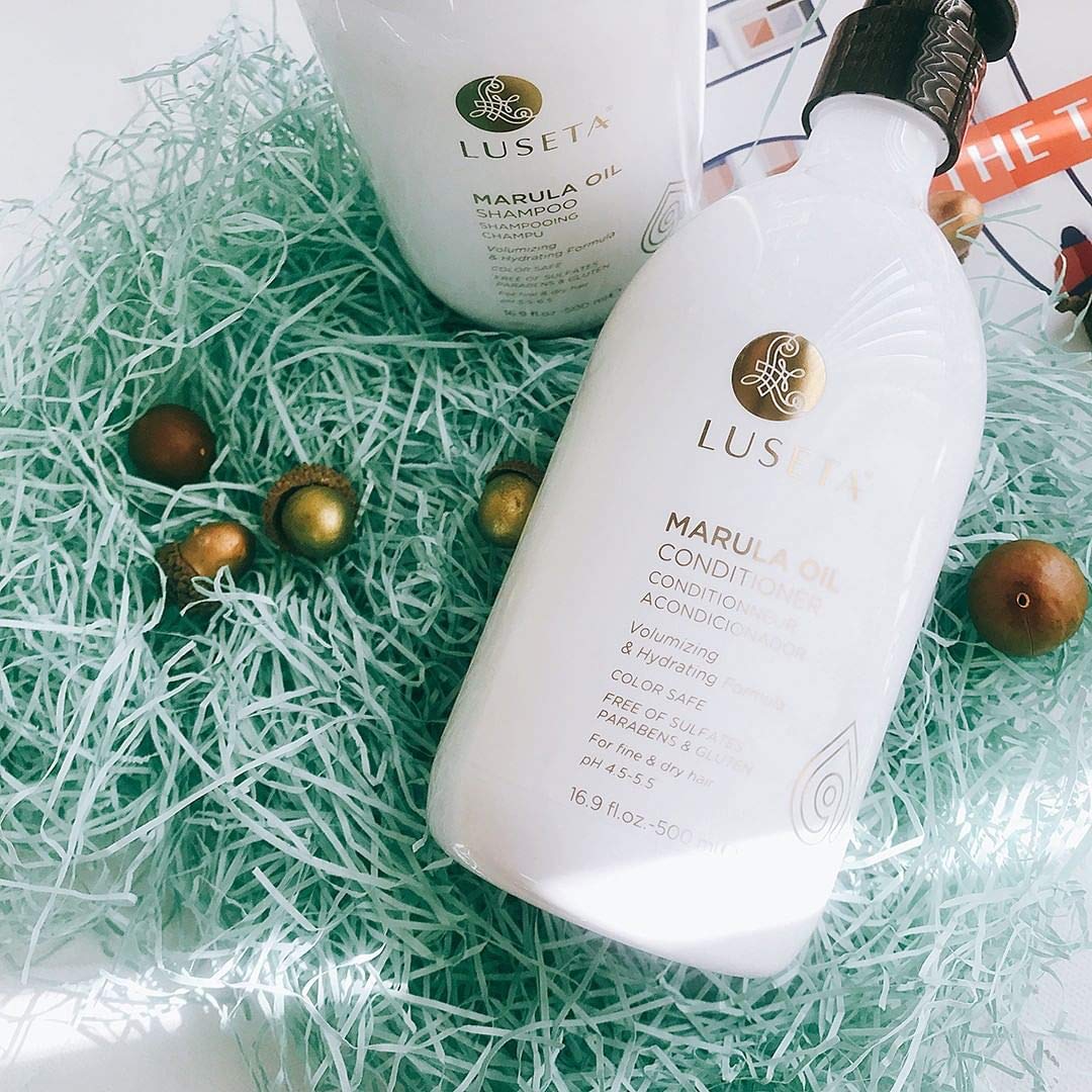 Luseta Marula Oil Shampoo & Conditioner Set for Fine & Dry Hair – 2 x 16.9 oz