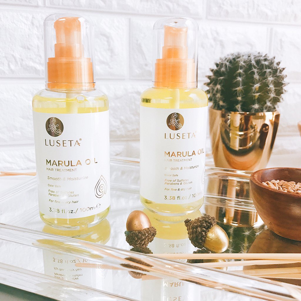 Luseta Marula Oil Hair Treatment for Fine & Dry Hair | Smoothing, Shine & Nourishment
