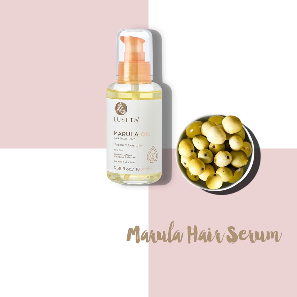 Luseta Marula Oil Hair Treatment for Fine & Dry Hair | Smoothing, Shine & Nourishment
