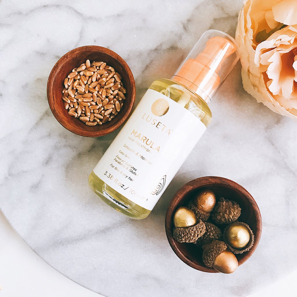Luseta Marula Oil Hair Treatment for Fine & Dry Hair | Smoothing, Shine & Nourishment