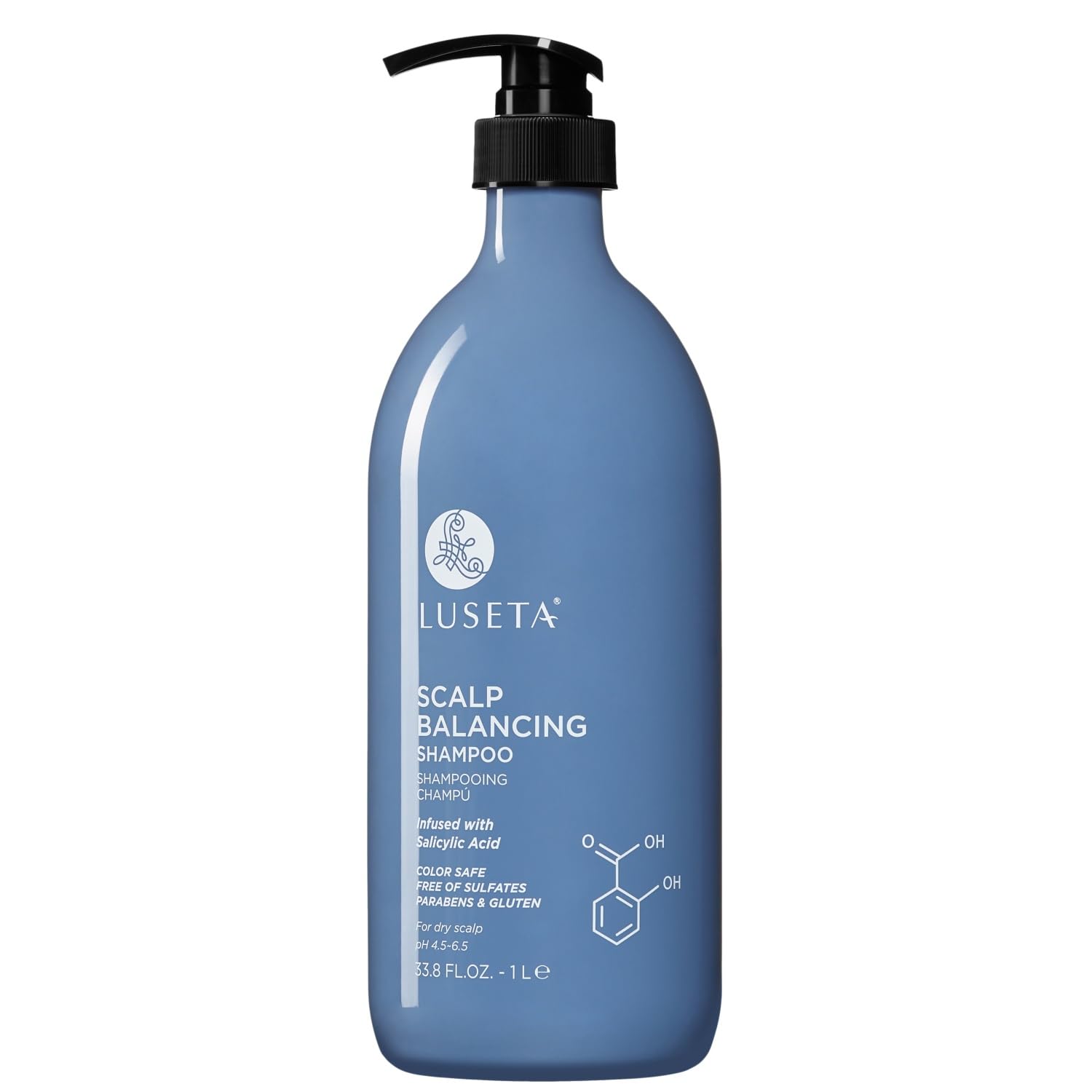 Luseta Scalp-Balancing Shampoo – Salicylic Acid Clarifying for Men & Women, pH-Balanced, 33.8 Fl Oz