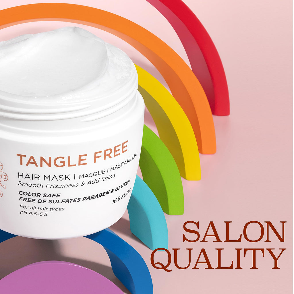 Luseta Tangle Free Hair Mask with Keratin & Argan Oil | Color Safe 16.9oz